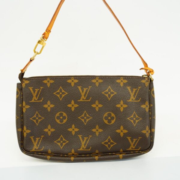 1240001052853 10 Louis Vuitton Pochette Accessory Monogram Pouch Brown