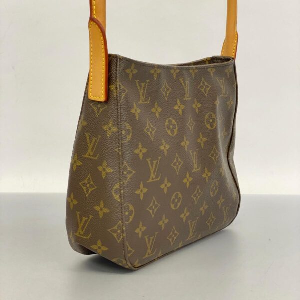 1240001052896 2 Louis Vuitton Looping MM Monogram Shoulder Bag Brown