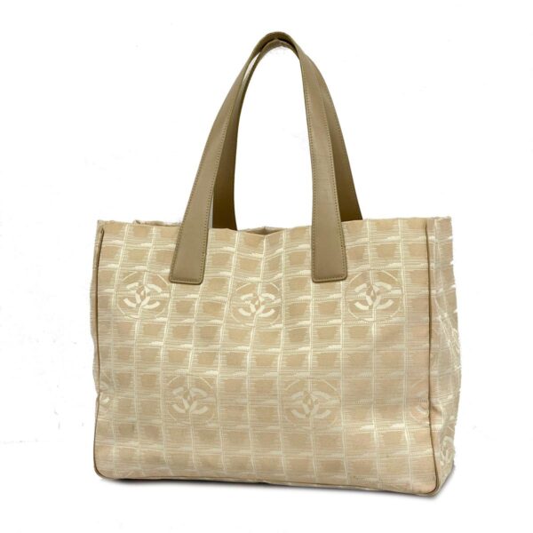 1240001053020 1 Chanel Nylon Tote Bag Beige