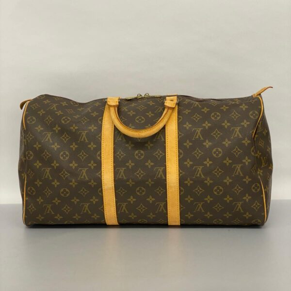 1240001053028 14 Louis Vuitton Keepall 50 Monogram Bag Brown