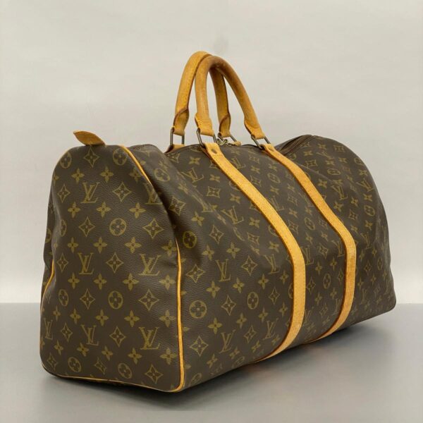 1240001053028 2 Louis Vuitton Keepall 50 Monogram Bag Brown