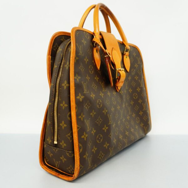 1240001053032 2 Louis Vuitton Rivoli Monogram Handbag Brown