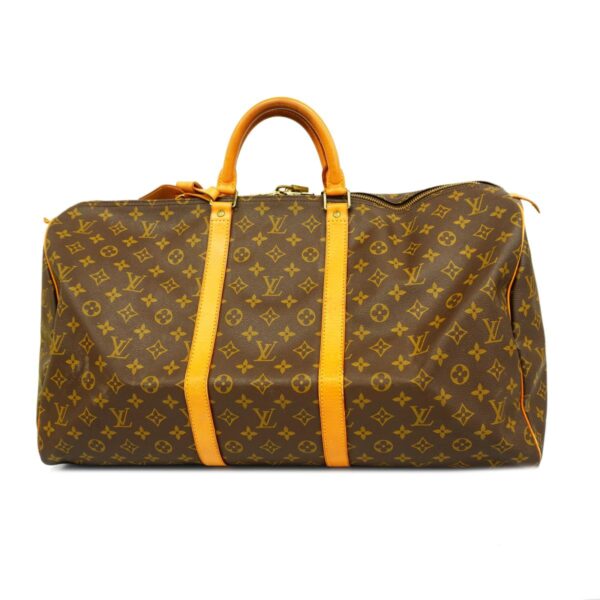 1240001053033 1 Louis Vuitton Keepall 55 Monogram Bag Brown