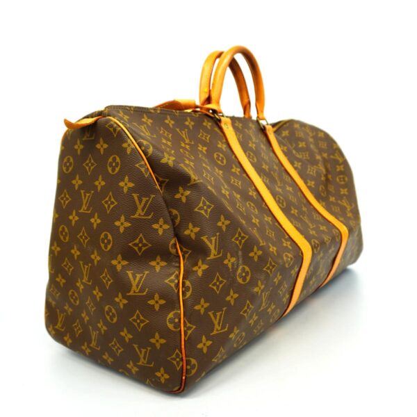 1240001053033 2 Louis Vuitton Keepall 55 Monogram Bag Brown