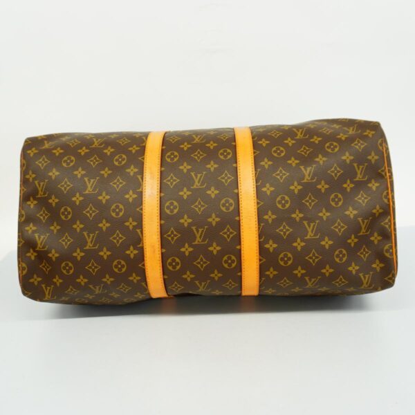 1240001053033 3 Louis Vuitton Keepall 55 Monogram Bag Brown