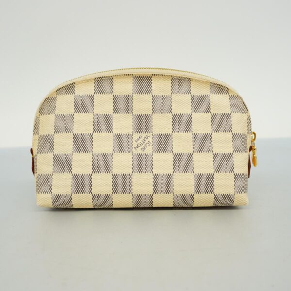 1240001053037 9 Louis Vuitton Pochette PM Damier Azur Pouch White