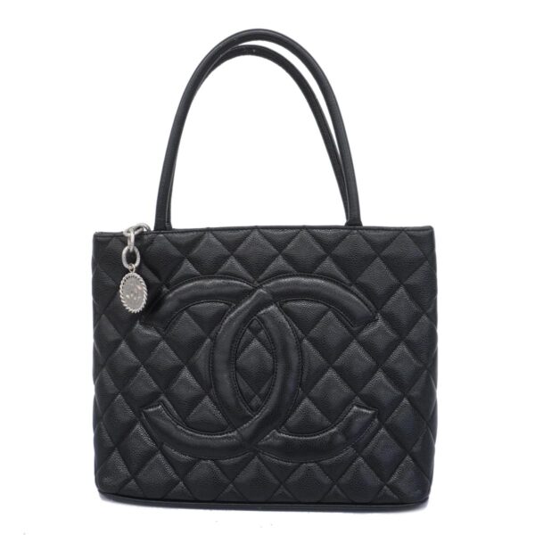 1240001053047 1 Chanel Caviar Skin Tote Bag Black