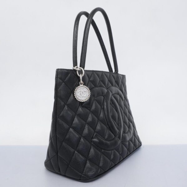 1240001053047 2 Chanel Caviar Skin Tote Bag Black