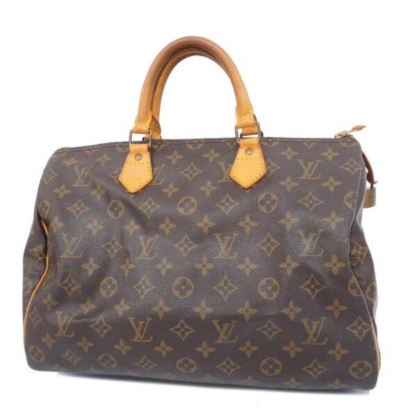 1240001053048 1 Louis Vuitton Speedy 35 Monogram Handbag Brown