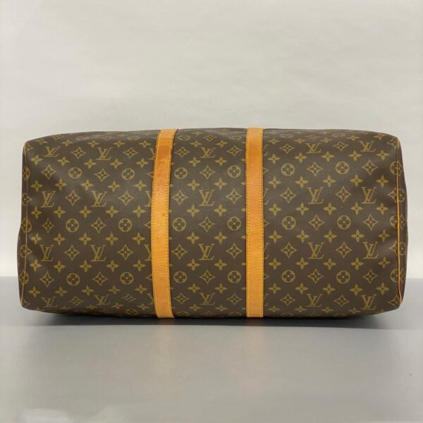 1240001053075 3 Louis Vuitton Keepall 55 Monogram Bag Brown