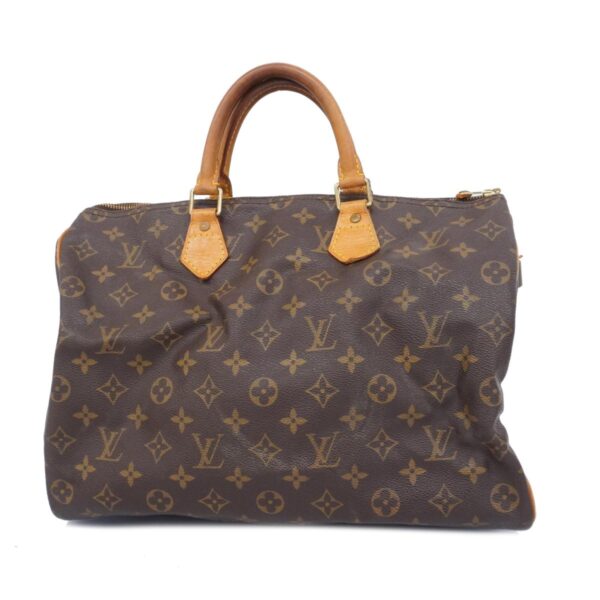 1240001053082 1 Louis Vuitton Speedy 35 Monogram Handbag Brown