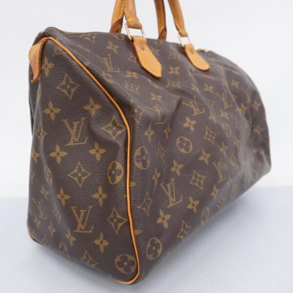 1240001053082 2 Louis Vuitton Speedy 35 Monogram Handbag Brown