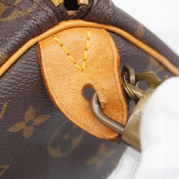 1240001053082 8 Louis Vuitton Speedy 35 Monogram Handbag Brown