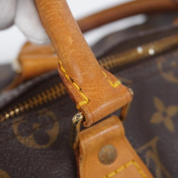 1240001053082 9 Louis Vuitton Speedy 35 Monogram Handbag Brown