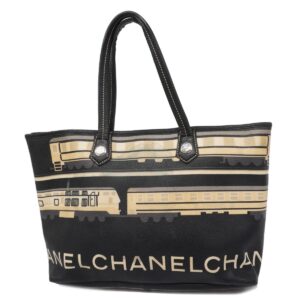 1240001053436 1 Celine Black Triomphe Canvas Medium Vertical Cabas Tote