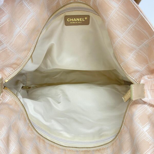 1240001053463 4 Chanel Nylon Tote Bag Pink Beige