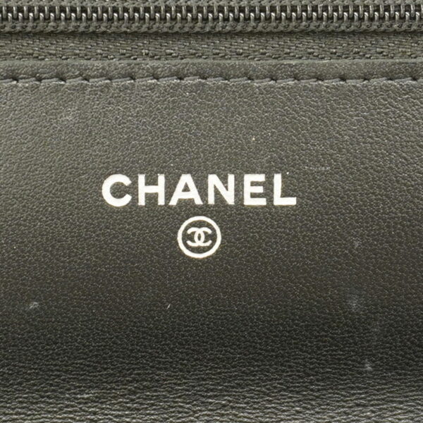 1240001053803 5 Chanel Matelasse Chain Lambskin Shoulder Wallet Black