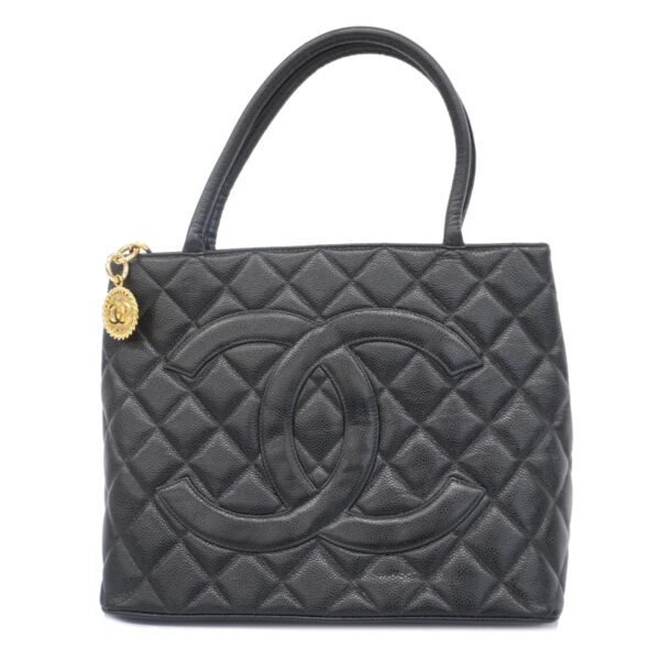 1240001054055 1 Chanel Caviar Skin Tote Bag Black