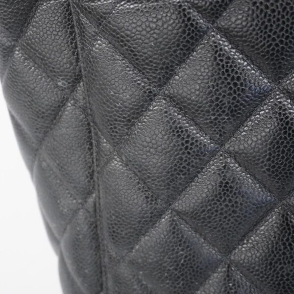 1240001054055 13 Chanel Caviar Skin Tote Bag Black