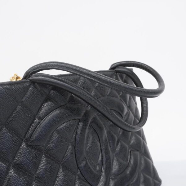 1240001054055 6 Chanel Caviar Skin Tote Bag Black