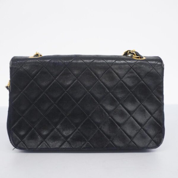 1240001054230 13 Chanel Matelasse Chain Lambskin Shoulder Bag Black