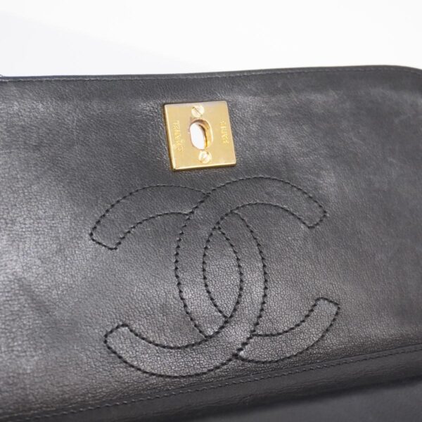 1240001054246 8 Chanel Matelasse Lambskin Shoulder Bag Black