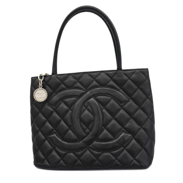 1240001054347 1 Chanel Caviar Skin Tote Bag Black