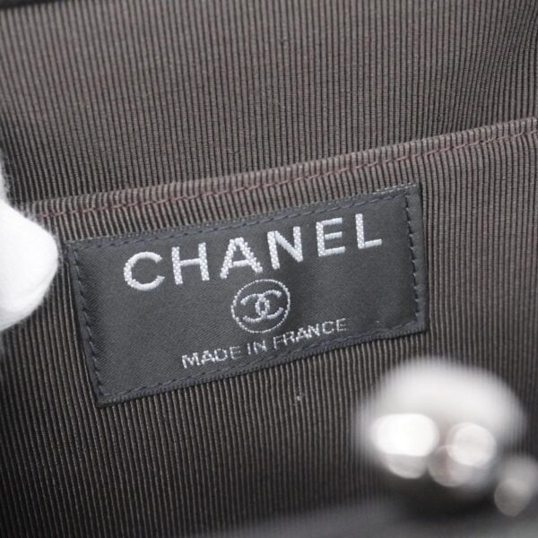 1240001054392 5 Chanel Chocolate Bar Denim Shoulder Bag Black Blue