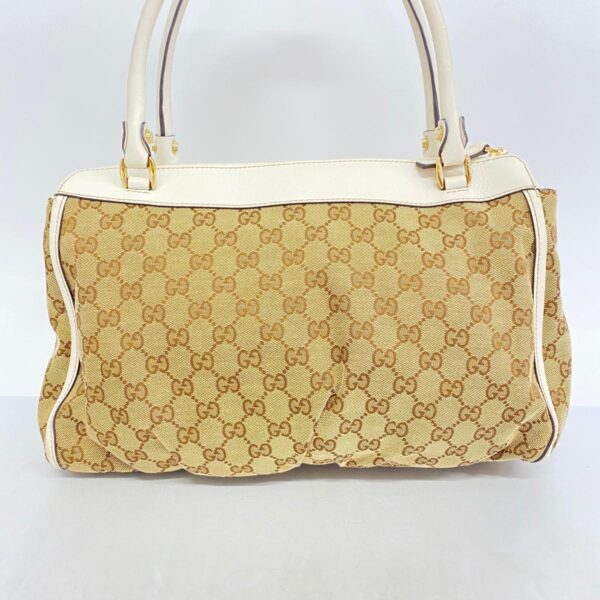 1240001054437 12 Gucci Abby GG Handbag Brown White