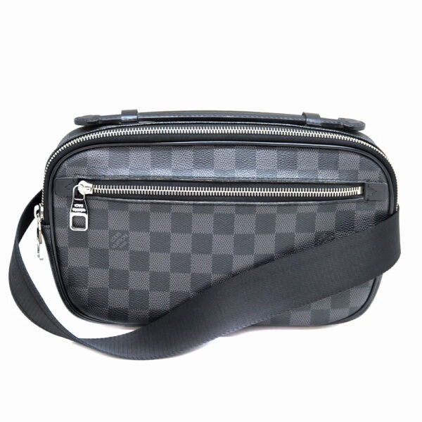 1262 1 Louis Vuitton Umbrella Body Bag Damier Graphite Black