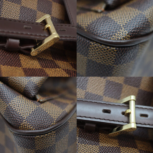 1267 6 Louis Vuitton Uzes Damier Ebene Handbag Brown