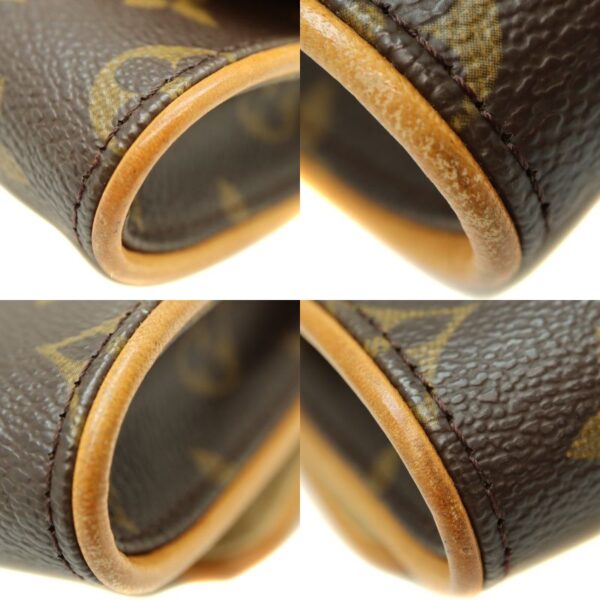 1268 11 Louis Vuitton Pochette Twin GM Shoulder Bag Monogram Canvas Brown