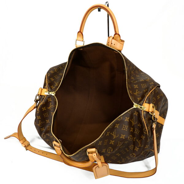 13261 5 Louis Vuitton Keepall Bandouliere 55 Bag Monogram Brown