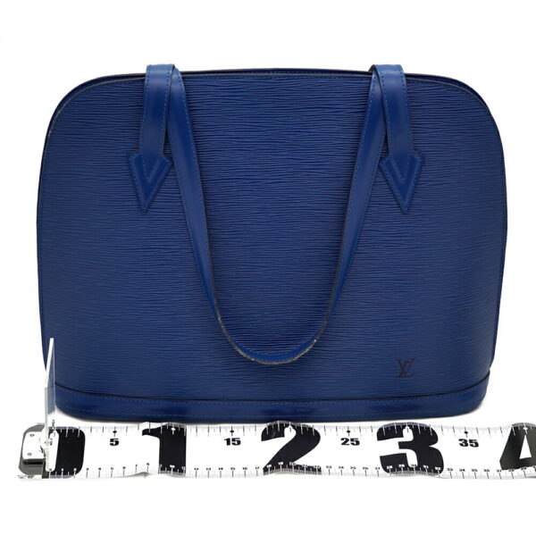 13322 2 Louis Vuitton Russac Handbag Epi Toledo Blue