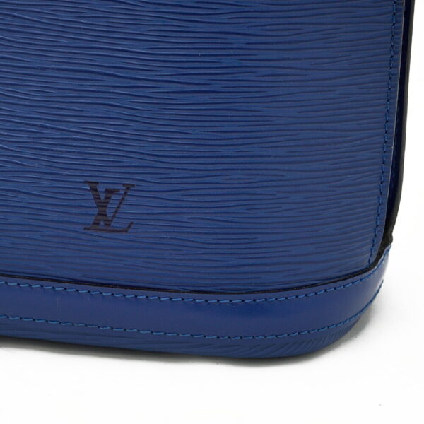 13322 6 Louis Vuitton Russac Handbag Epi Toledo Blue