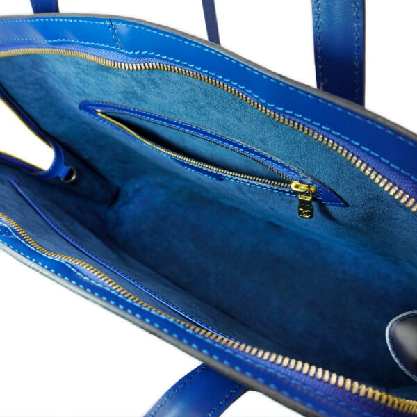 13322 8 Louis Vuitton Russac Handbag Epi Toledo Blue