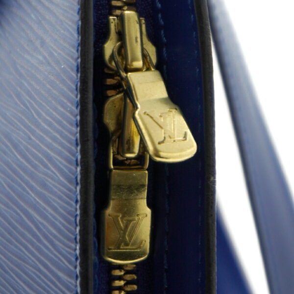 13322 9 Louis Vuitton Russac Handbag Epi Toledo Blue