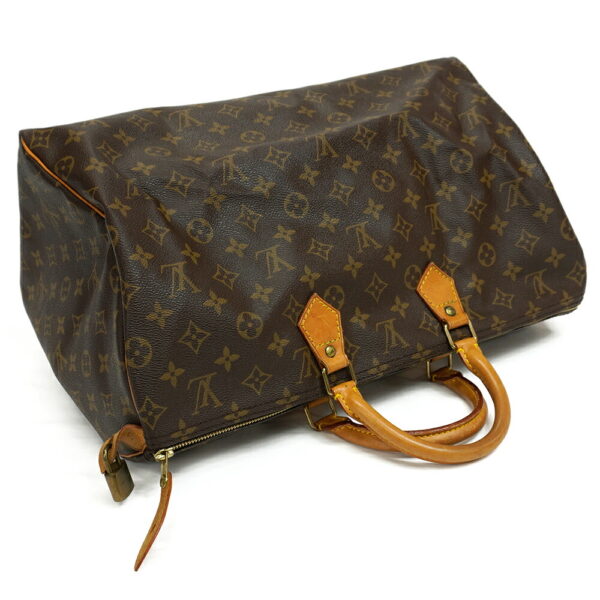 13324 3 Louis Vuitton Speedy 40 Handbag Monogram Brown