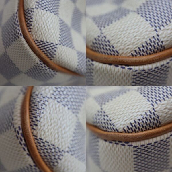 134 10 Louis Vuitton Syracuse PM Damier Canvas Shoulder Bag White