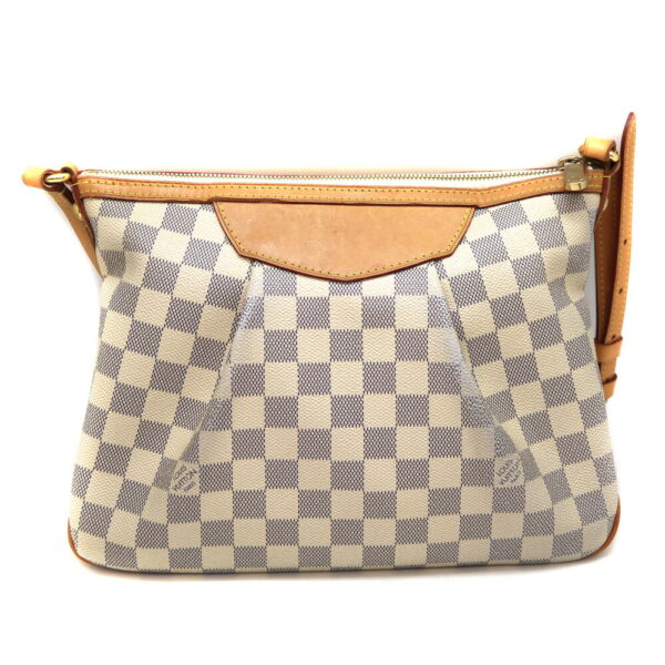 134 2 Louis Vuitton Syracuse PM Damier Canvas Shoulder Bag White