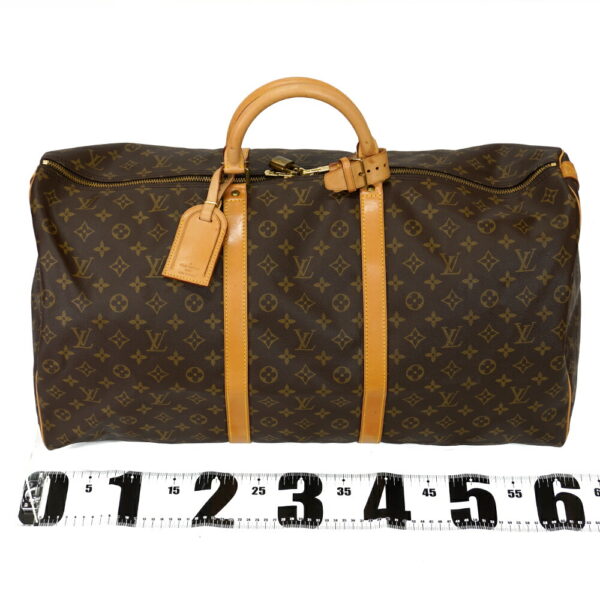 13488 1 Louis Vuitton Keepall 60 Bag Monogram Brown