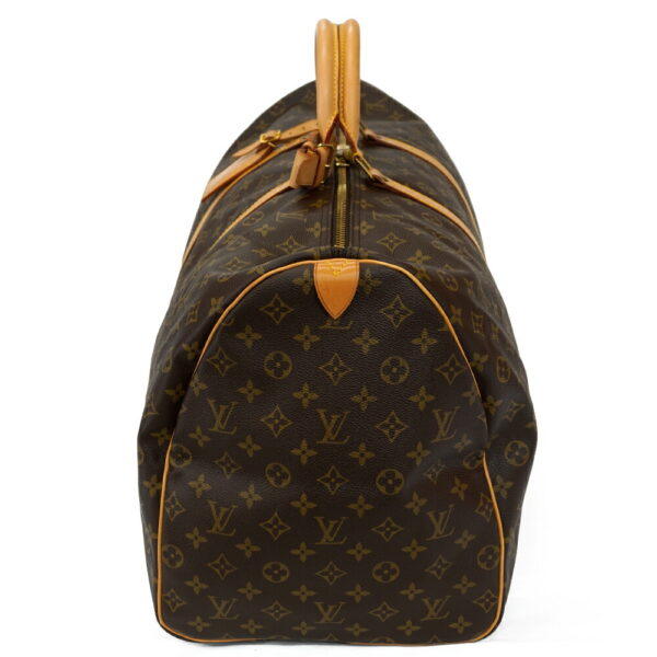 13488 2 Louis Vuitton Keepall 60 Bag Monogram Brown