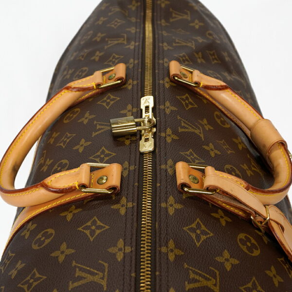 13488 9 Louis Vuitton Keepall 60 Bag Monogram Brown