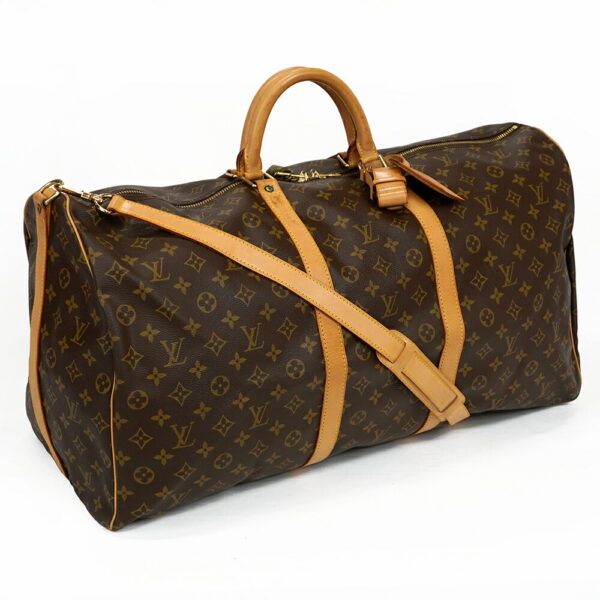 13503 Louis Vuitton Keepall Bandouliere 60 Bag Monogram Brown