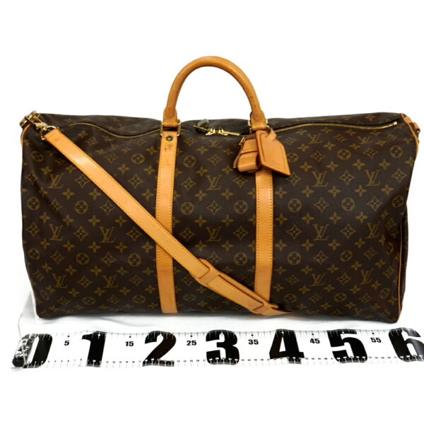 13503 1 Louis Vuitton Keepall Bandouliere 60 Bag Monogram Brown