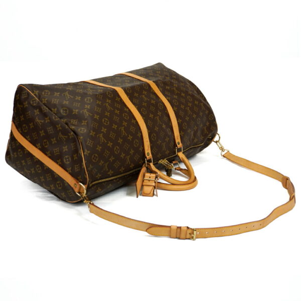 13503 3 Louis Vuitton Keepall Bandouliere 60 Bag Monogram Brown