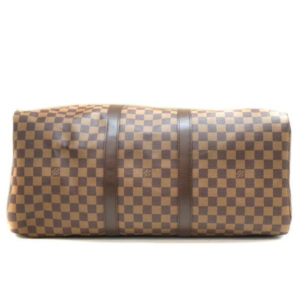 1353 5 Louis Vuitton Keepall 50 Bag Damier Canvas Ebene Brown