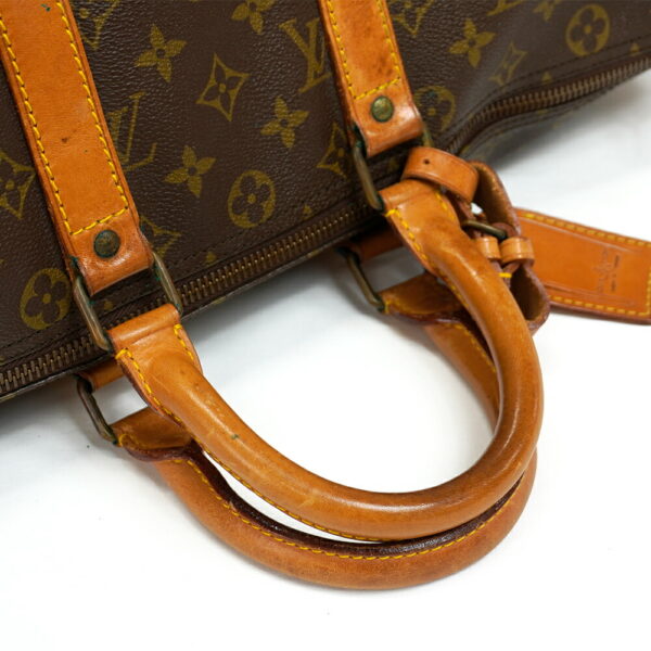 13619 6 Louis Vuitton Keepall 50 Hand Bag Monogram Brown