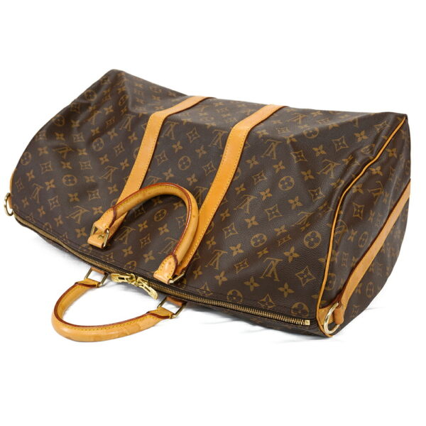 13625 2 Louis Vuitton Keepall Bandouliere 50 Bag Monogram Brown