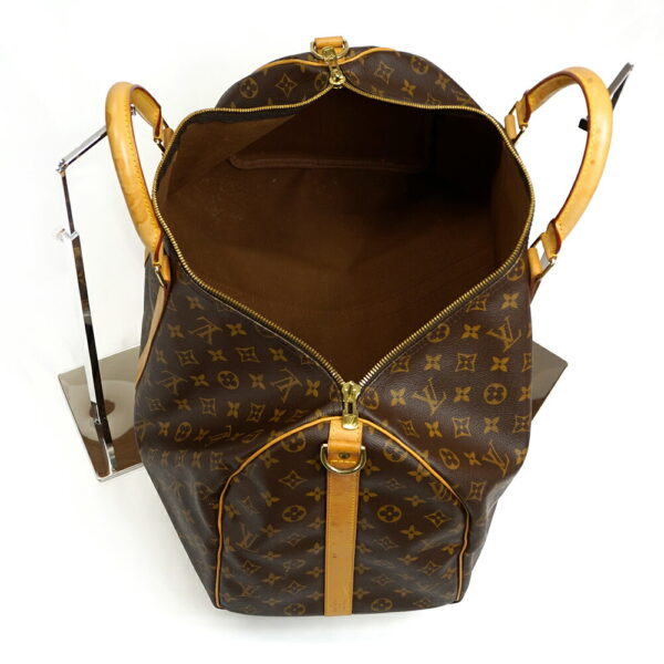 13625 4 Louis Vuitton Keepall Bandouliere 50 Bag Monogram Brown